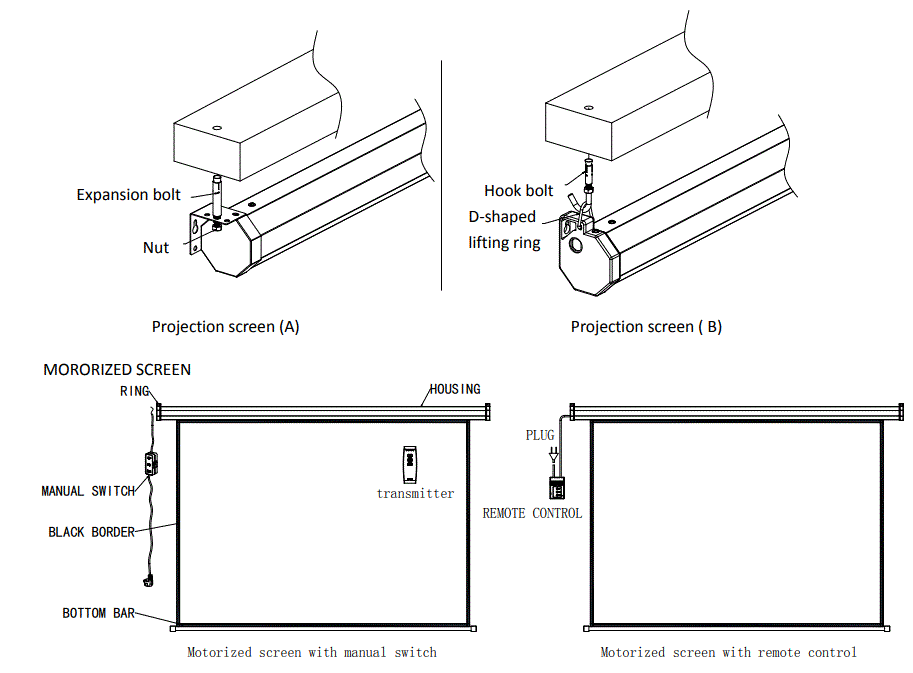 Huizhou-Telon-Audio-Visual-Equipment-TLES120-Motorized-Screen-2