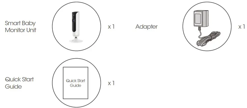 childcare 143300 003 Smart Baby Camera - ASSEMBLY CONTENTS