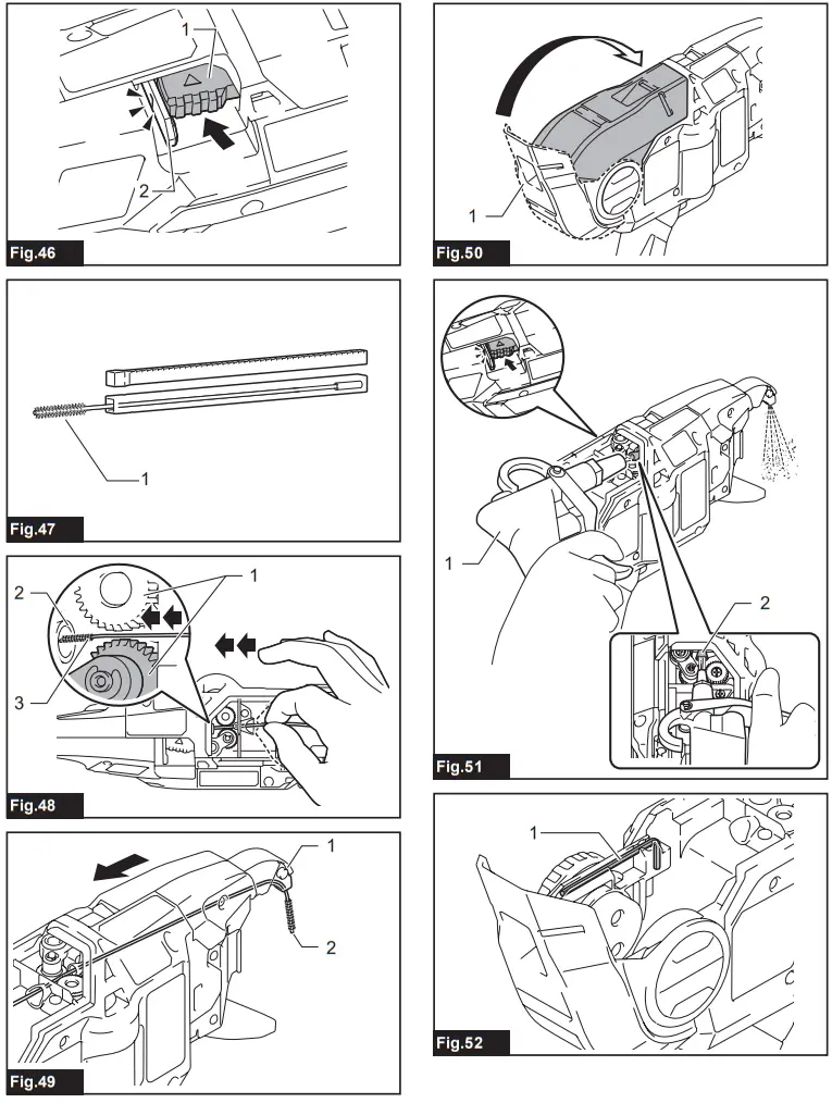 makita DTR181 Cordless Rebar Tying Tool - Fig 7
