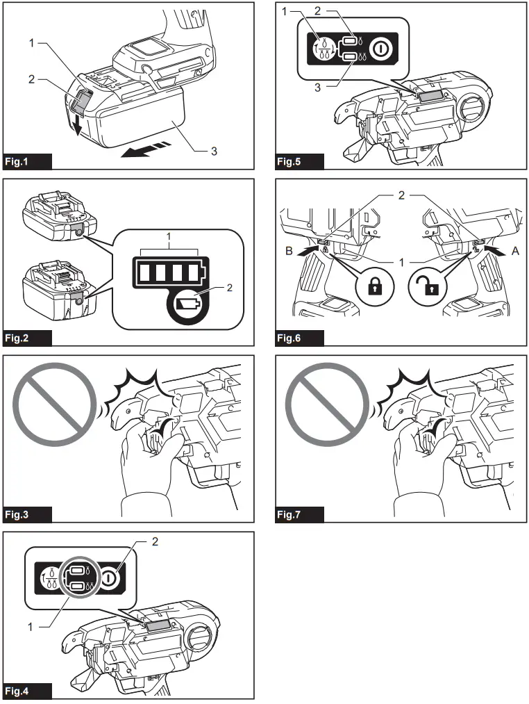 makita DTR181 Cordless Rebar Tying Tool - Fig