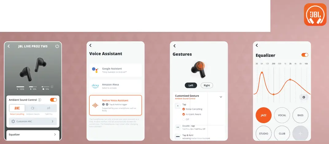 JBL Live Pro 2 TWS True Wireless Noise Cancelling Earbuds - VOICEAWARE 2
