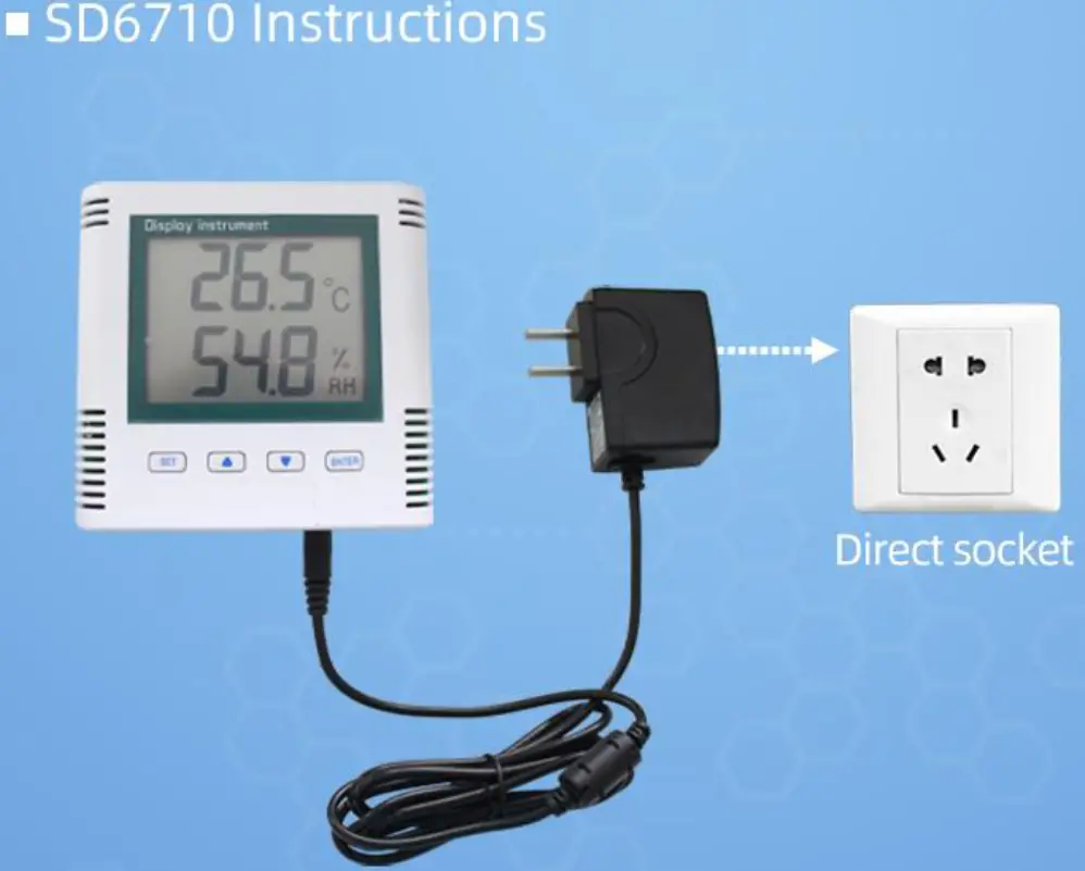 SONBEST SD5110B RS485 Network Type Large Screen LCD Wall Mounted Temperature and Humidity Display - Application 1
