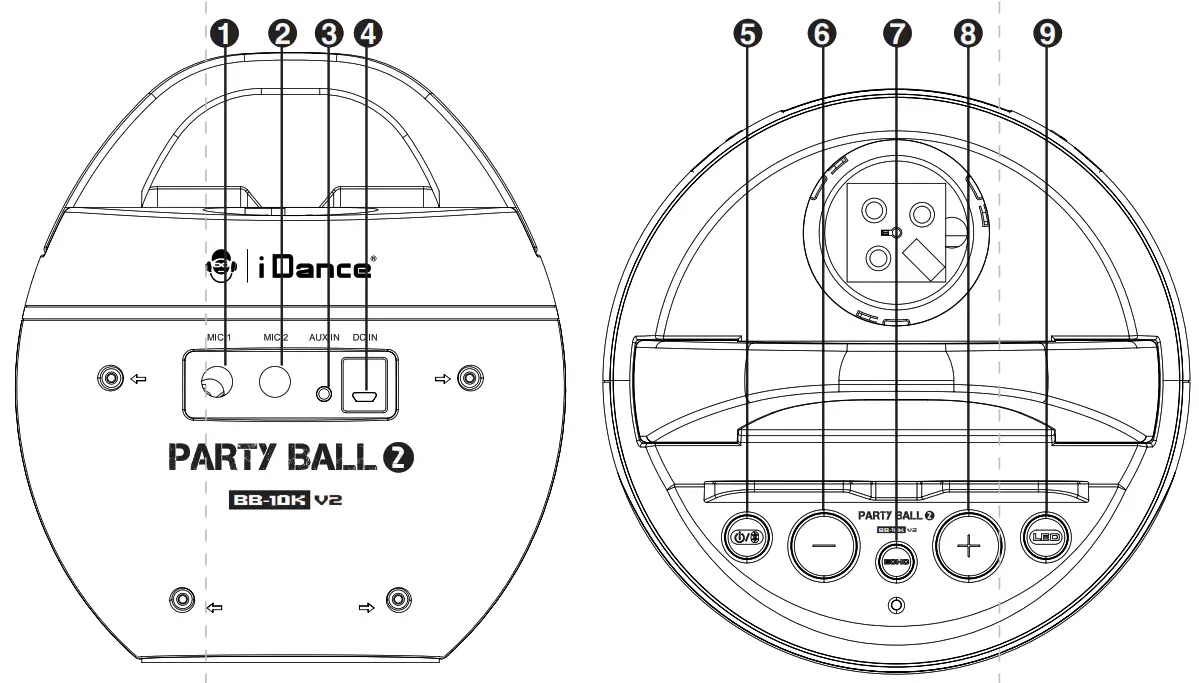 iDance BB10K2 Bluetooth Karaoke Speaker - fig1