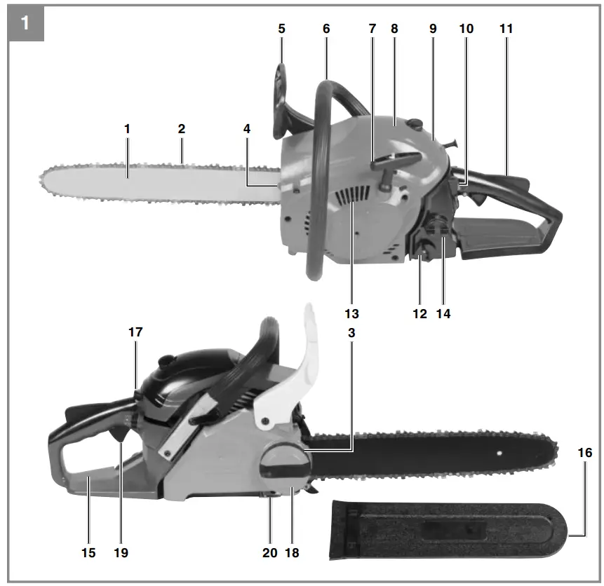 Einhell GC PC 1535 I TC Petrol Chainsaw - fig1
