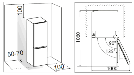 BOMANN KG 7342 Household Standing Fridge Freezer - overvew1