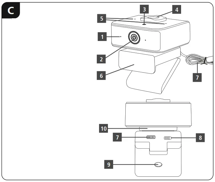 hama C 650 Face Tracking Webcam - Fig 3