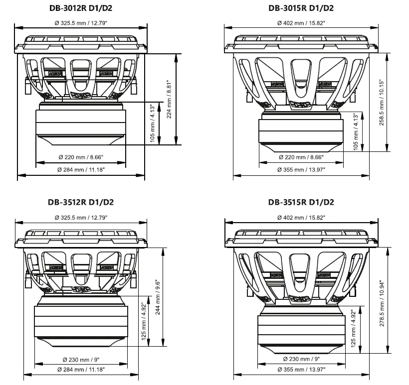Deaf Bonce DB-301R D1 Subwoofer FIG16