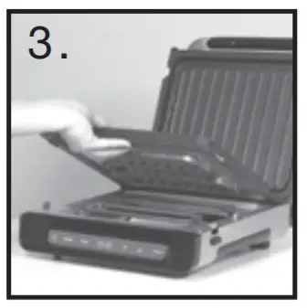 GEORGE FOREMAN Contact Smokeless Grill-grill plat