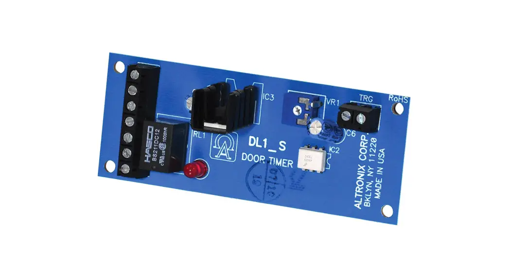 Altronix Dl1 Door Control Timer Instruction Manual