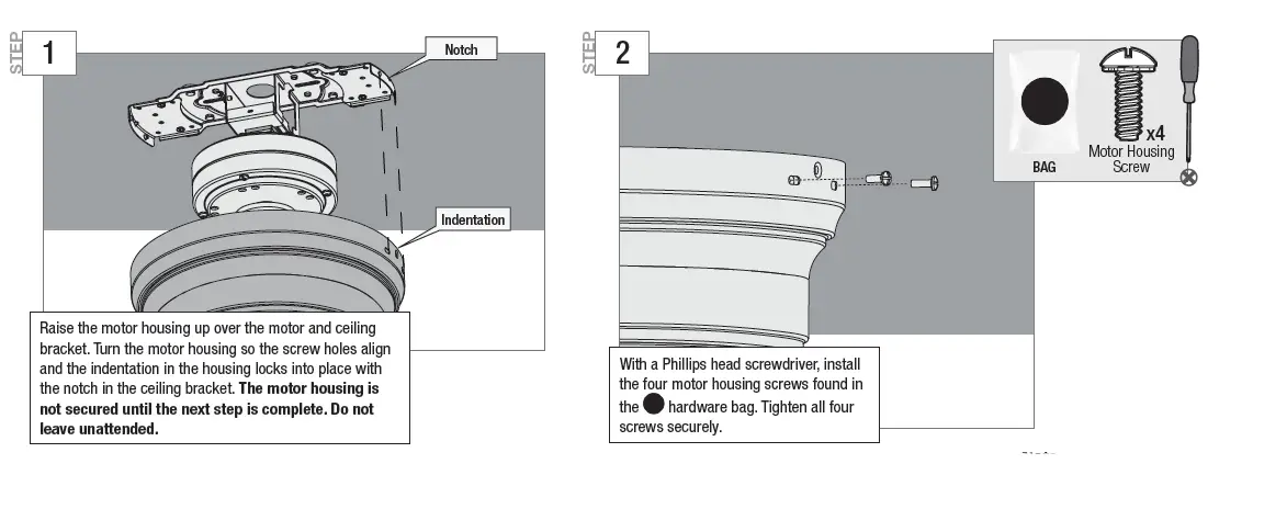 Hunter 51345 Postman 44 Inch Noble Bronze Indoor LED Ceiling Fan fig 12