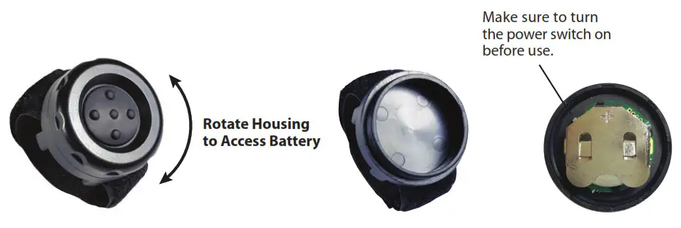 Jacobs PTT Z LO Mini Wireless PTT Button - Installing or Replacing the Battery 1