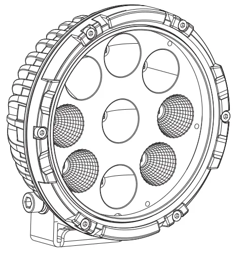 TYPES LM57473 6 Inch Flood Spot Light -