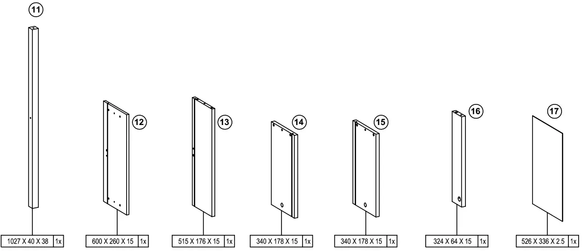AVS RZ1200 Raze Series Modular AV Cabinet - fig2