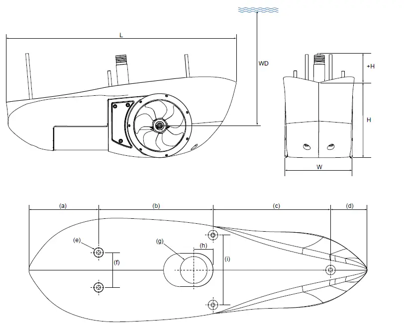 SLEIPNER SXP35POD Pro DC External POD Electric Thruster-1