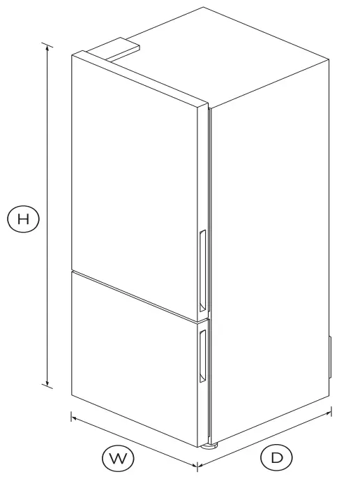 FISHER PAYKEL RF135BLPX6-N 25-Inch Freestanding Refrigerator Freezer - 1
