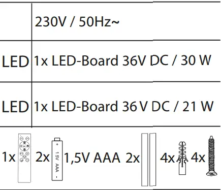 Leuchten Direkt 14855-16 EDGING Ceiling Light LED 2