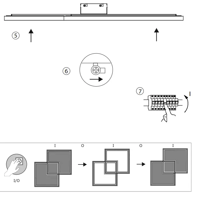 Leuchten Direkt 14855-16 EDGING Ceiling Light LED 4