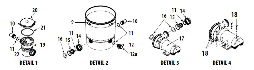 waterway 522-5147-6S ClearWater II Cartridge Filter System fig 1