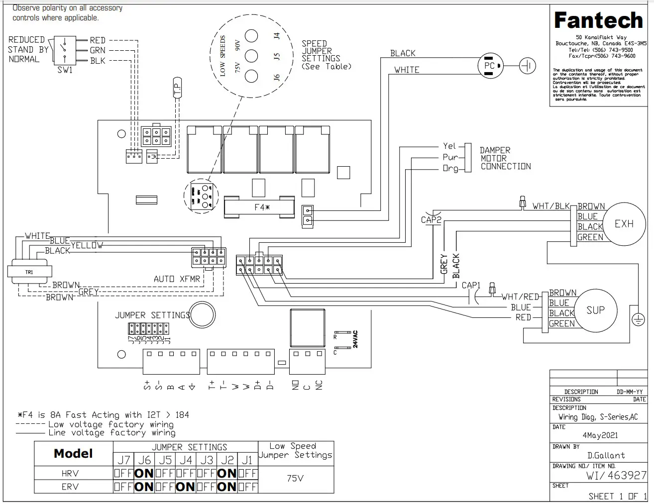 fantech 463913 ATMO Series Fresh Air Appliance - Dedicated System 33