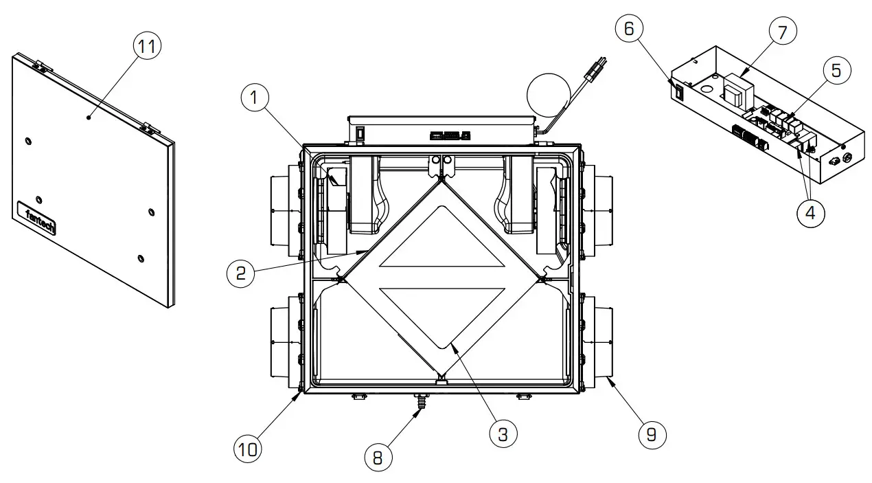 fantech 463913 ATMO Series Fresh Air Appliance - Dedicated System 35