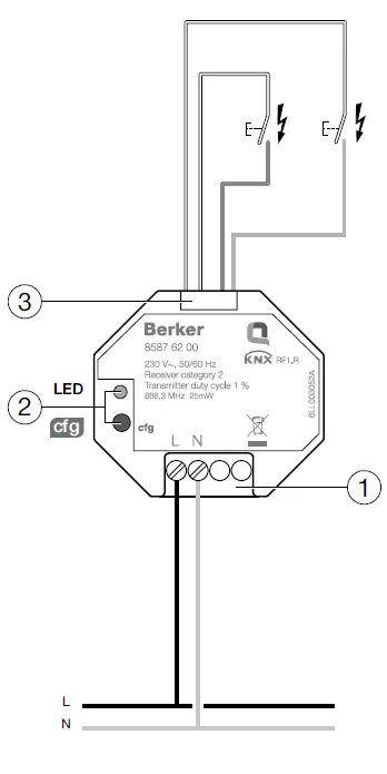 Berker KNX-RF-Binary-input-2-gang-230-V-Flush-mounted-FIG-3