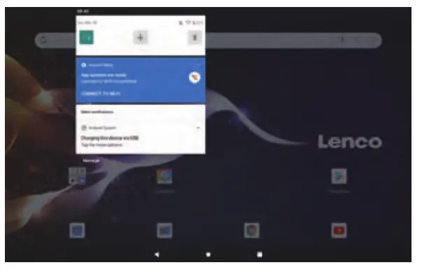 Lenco TDV1001BK Portable DVD Player Android Tablet- fig