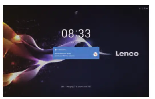 Lenco TDV1001BK Portable DVD Player Android Tablet- time