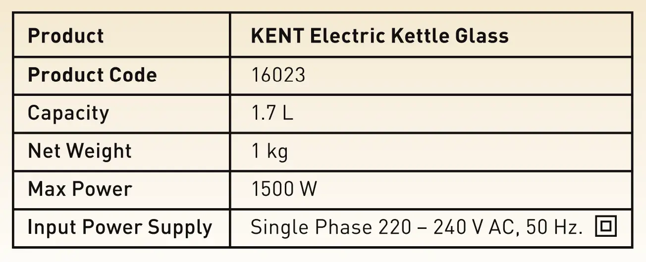 TECHNICAL SPECIFICATIONS