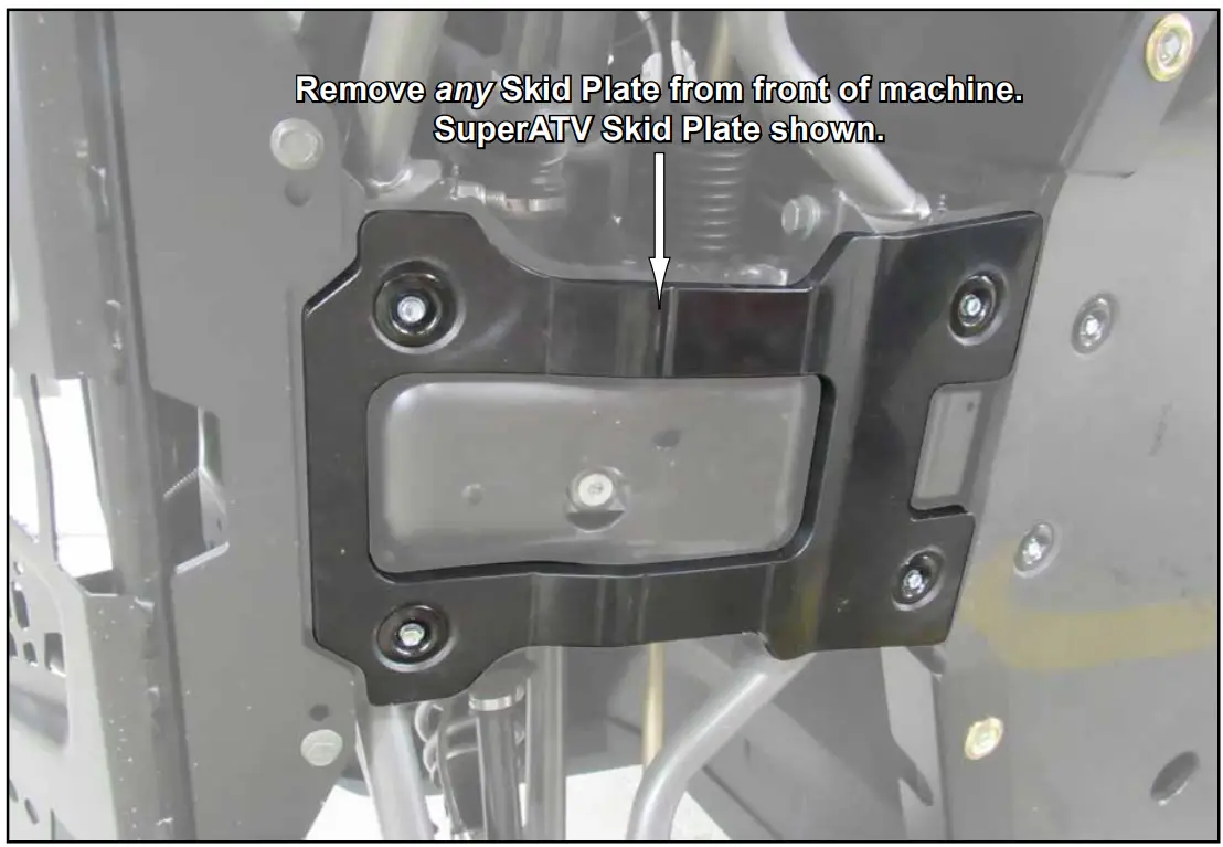 SUPERATV XP 1000 Snow Plow Mount fig 1