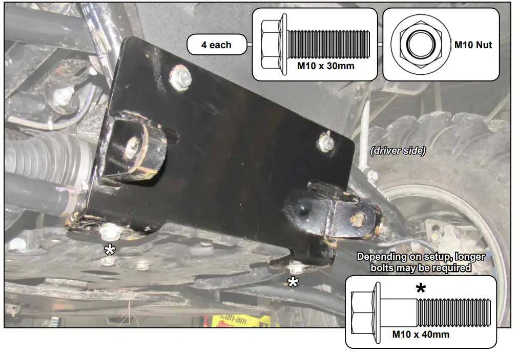 SUPERATV XP 1000 Snow Plow Mount fig 2