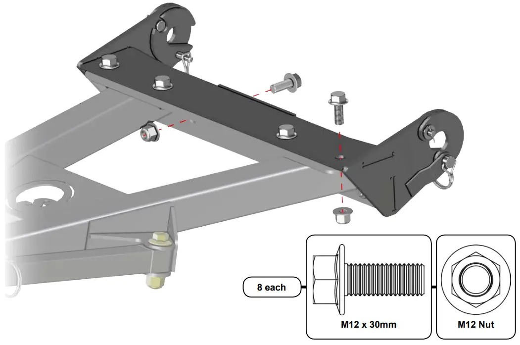 SUPERATV XP 1000 Snow Plow Mount fig 7