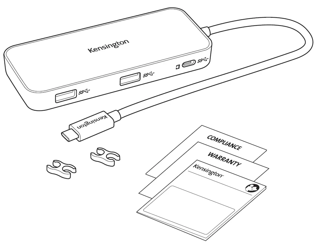 Kensington SD1650P USB-C Single 4K Portable Docking Station 1
