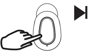 JUSEB02 True Wireless Earbuds Call Controls illustration