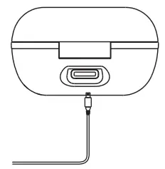 JUSEB02 True Wireless Earbuds Charging