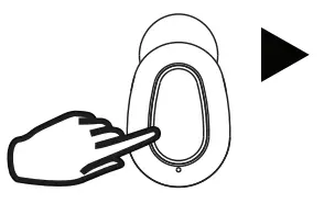 JUSEB02 True Wireless Earbuds Call Controls illustration