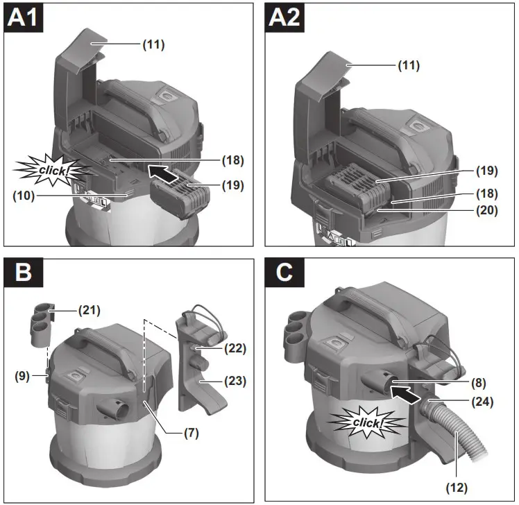 Fein ASBS18 10AS Cordless Wet and Dry Vacuum Cleaner - Product Overview 4