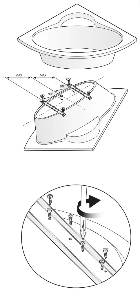 cersanit Crea 180x80 Bathtub Rectangular - 4
