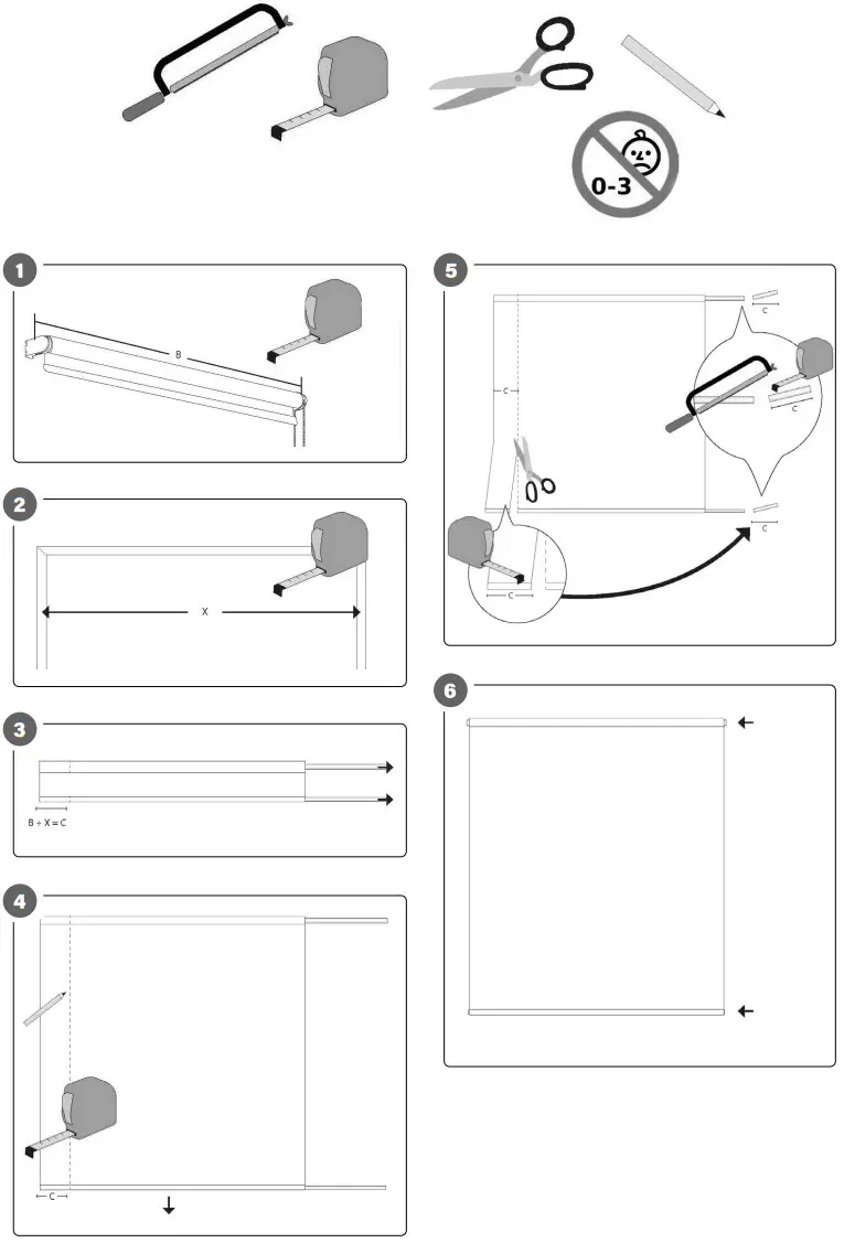 Hard Head 021570 Series Blackout Blind - Figure 1