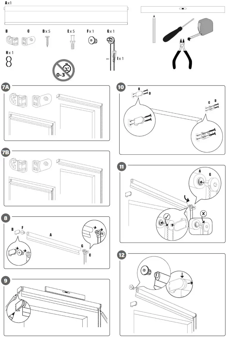 Hard Head 021570 Series Blackout Blind - Figure 2
