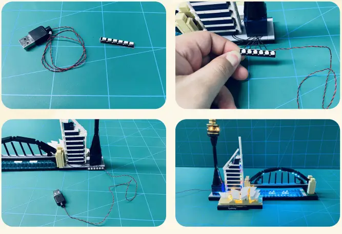 GAME OF BRICKS 21032 Light Kit for Sydney-FIG11