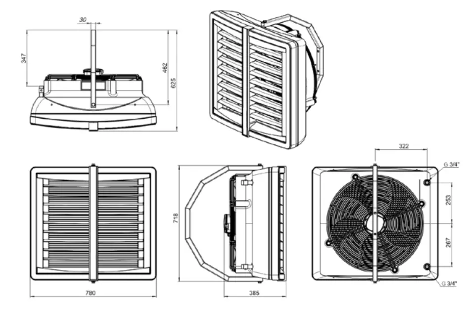 Smith s Solano Eco Unit Heater - fig 1