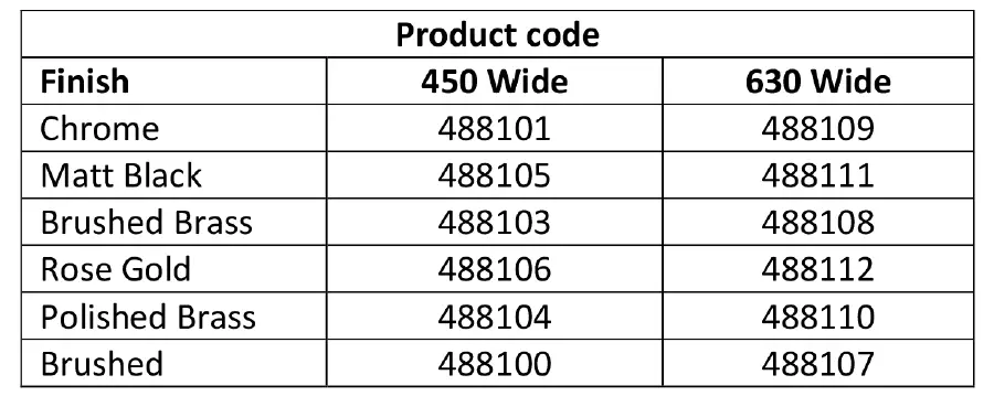 Towelrads ELCOT Heated Towel Rail 6