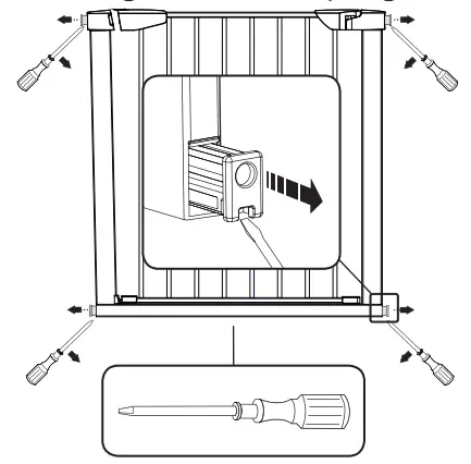 Argos-6167105-Extra-Tall-Pressure-Fit-Pet-Gate-Extension-Pack-White-FIG2