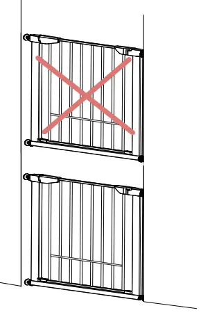 Argos-6167105-Extra-Tall-Pressure-Fit-Pet-Gate-Extension-Pack-White-FIG5