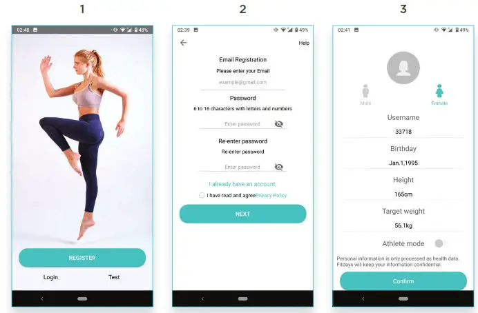 aurawellness BS20 Full Body Analysis Scale - INSTALL THE FITDAYS APP 2