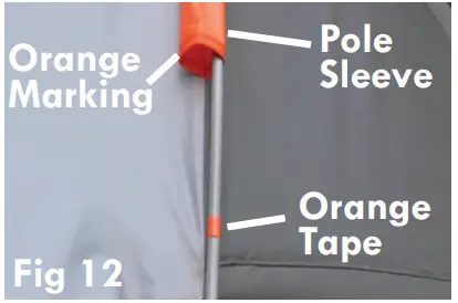 Rightline Gear 110730 Easy Setup Full Size - marked poles