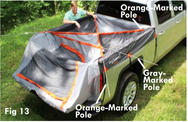 Rightline Gear 110730 Easy Setup Full Size - marked poles2
