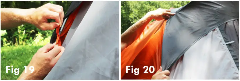 Rightline Gear 110730 Easy Setup Full Size - seams of the rainfly