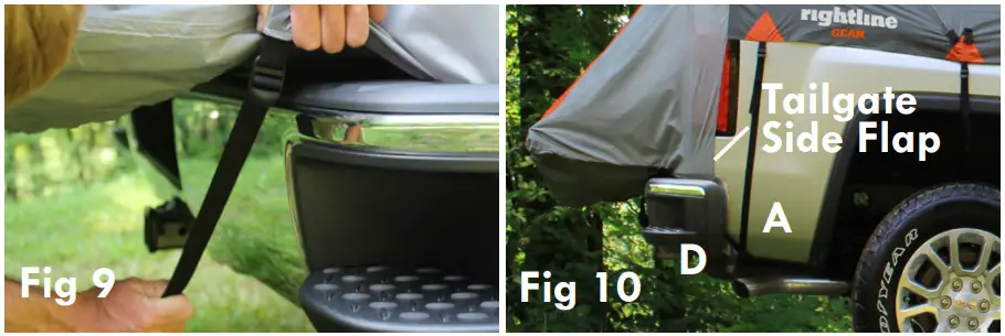 Rightline Gear 110730 Easy Setup Full Size - tailgate strap