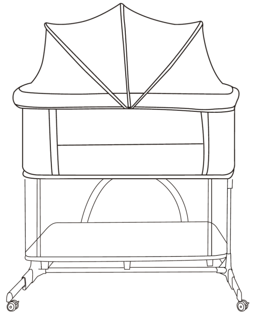 Lorelli MILANO 2in1 Crib Side Bed for Children -